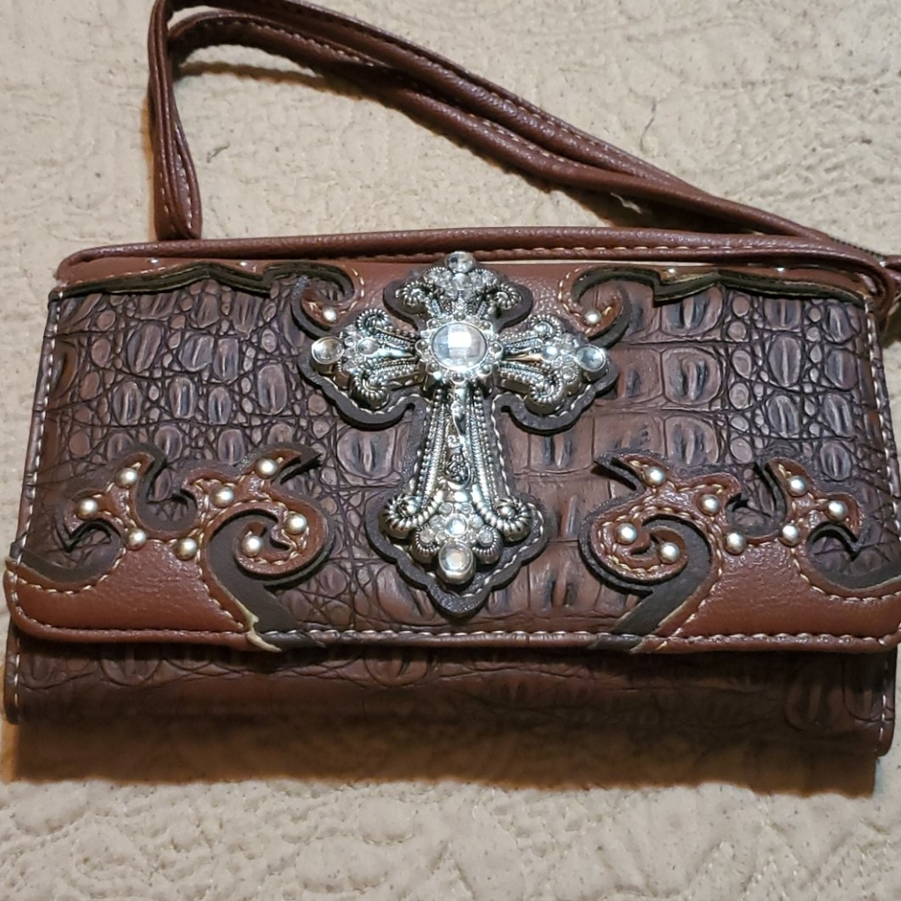 Cross wallet purse